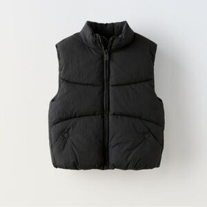 Zara Kids Puffer Vest Black Winter